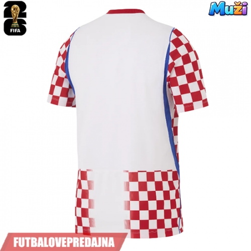 Lacne Muži Futbalové dres Chorvátsko MS 2026 Krátky Rukáv - Domáci